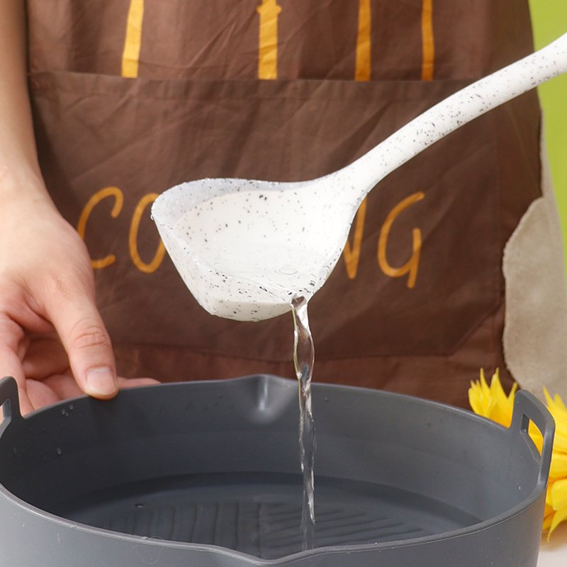 7pcs Rose Gold Semi TransparentSilicone Cooking Utensils Set - 图片 6